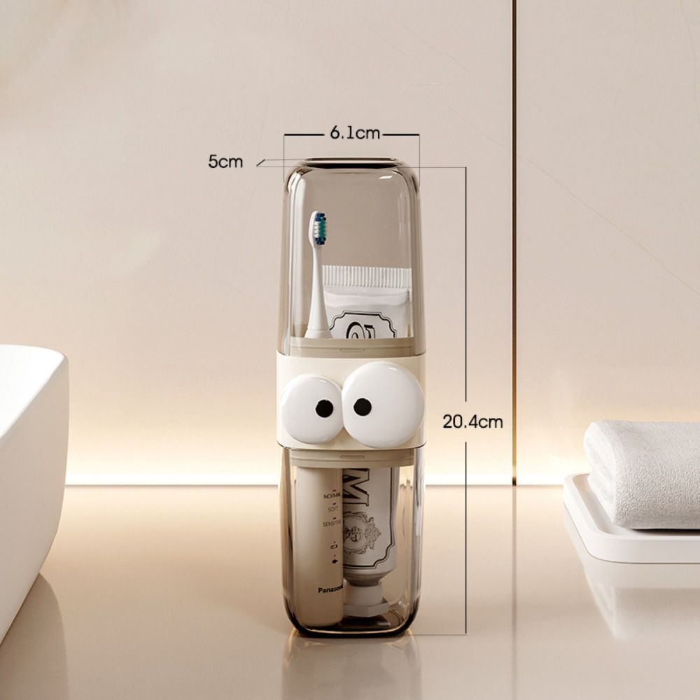 Reise Tragbare Zahnbürsten Aufbewahrungsbox Staubdicht Transparent Zahnbürsten Zahnpasta Halter Badezimmerzubehör Organizer