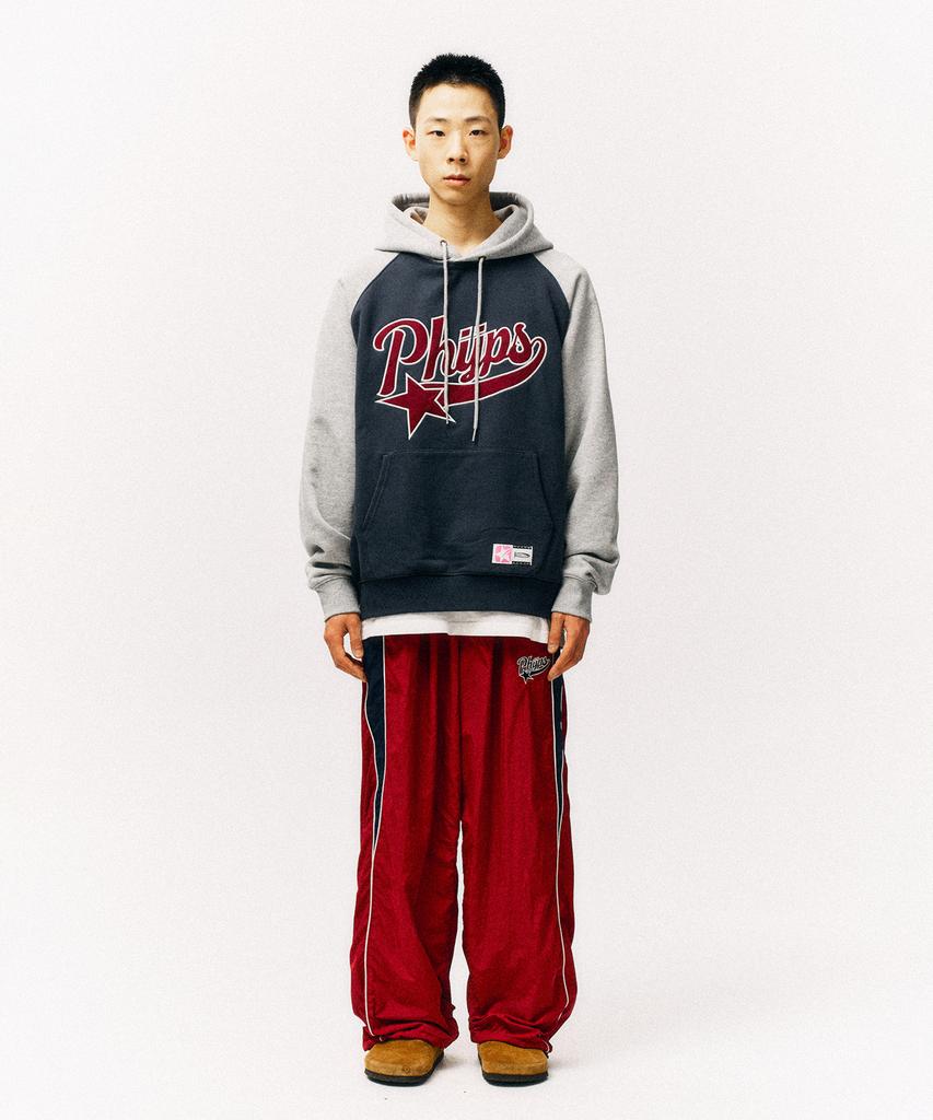 Applique Startail Raglan Hoodie_Vintage Navy