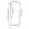 Outdoor Roller Blind 100 x 270 cm Cream