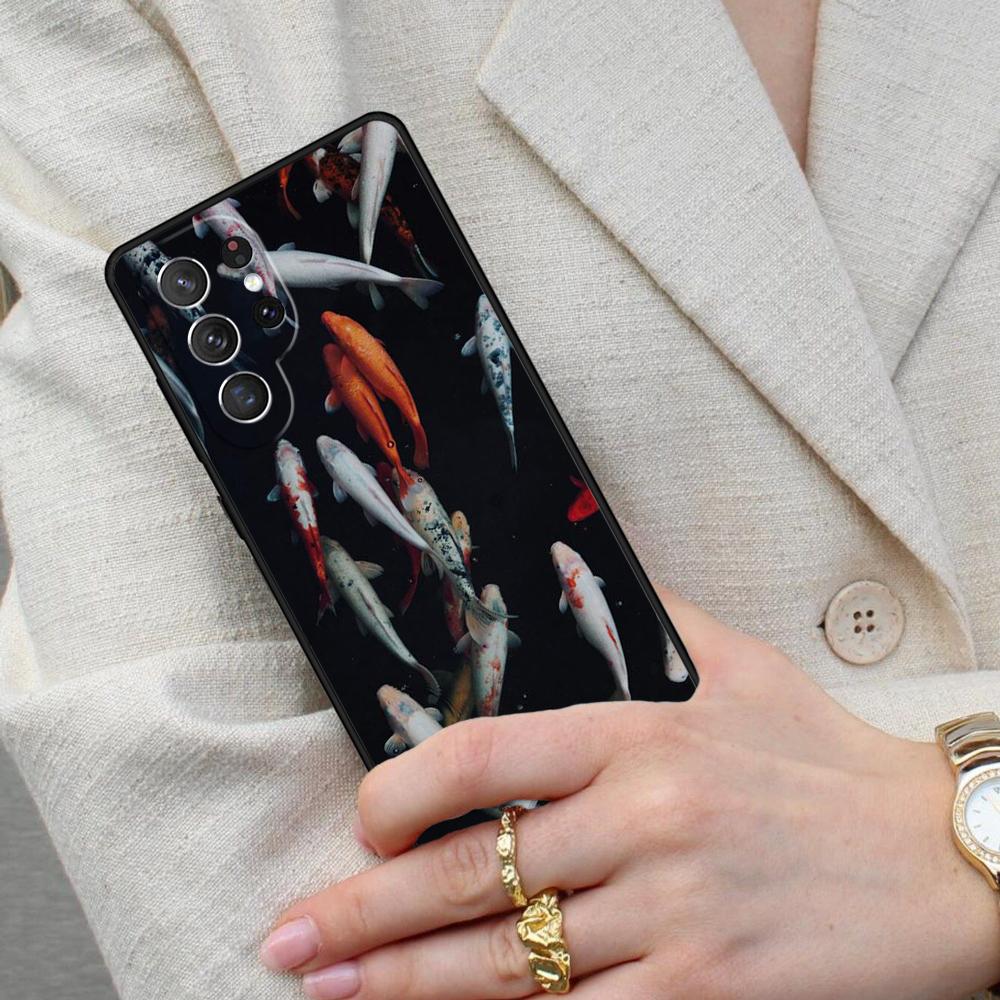 KOI CARP FISH Cell Phone Case for Samsung Galaxy S26 Ultra S25 S24 S23 S22 S21 S20 Note10 Cover