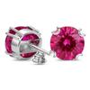 44.15 Ct Natural Pink Ruby Round CERTIFIED Beautiful Earring Pair Gift For Mom
