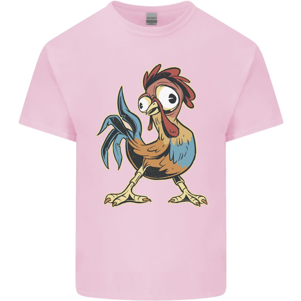 A Funky Rooster Farm Animals Chicken Unisexs Light Cotton Tshirt