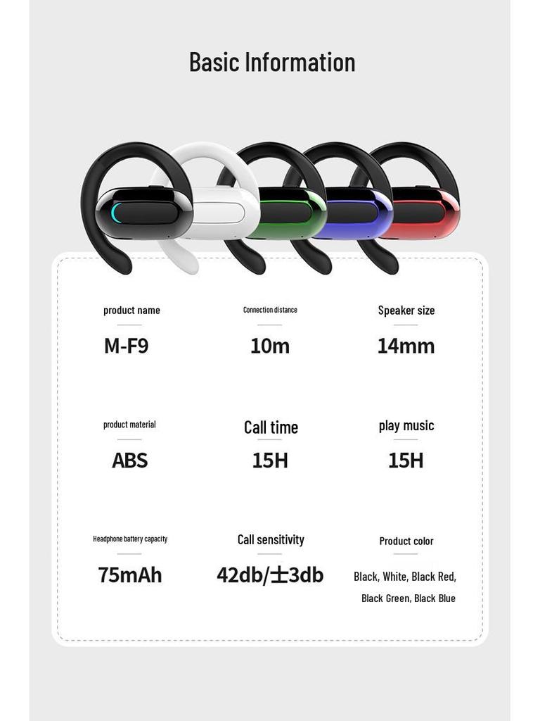 Waterproof Bluetooth Earbuds: Long Battery, Deep Bass, Sports In-Ear Headphones