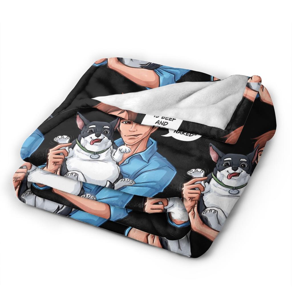 Dispatch Game Character Super Soft Blanket Boy Girl Plush Throw Blanket Fluffy Home Decor Flannel Bedspread Sofa Bed Cover
