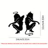Car Sticker Angels and Demons Car Stickers Creative Sunscreen Decals Waterproof Scratch Proof Vehicle Car Sticker