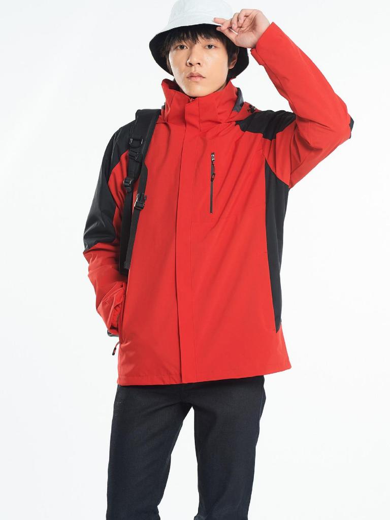 Detachable Unisex 3-in-1 Warm Workwear: Windproof, Wear-Resistant Two-Piece Outdoor Mountaineering Set
