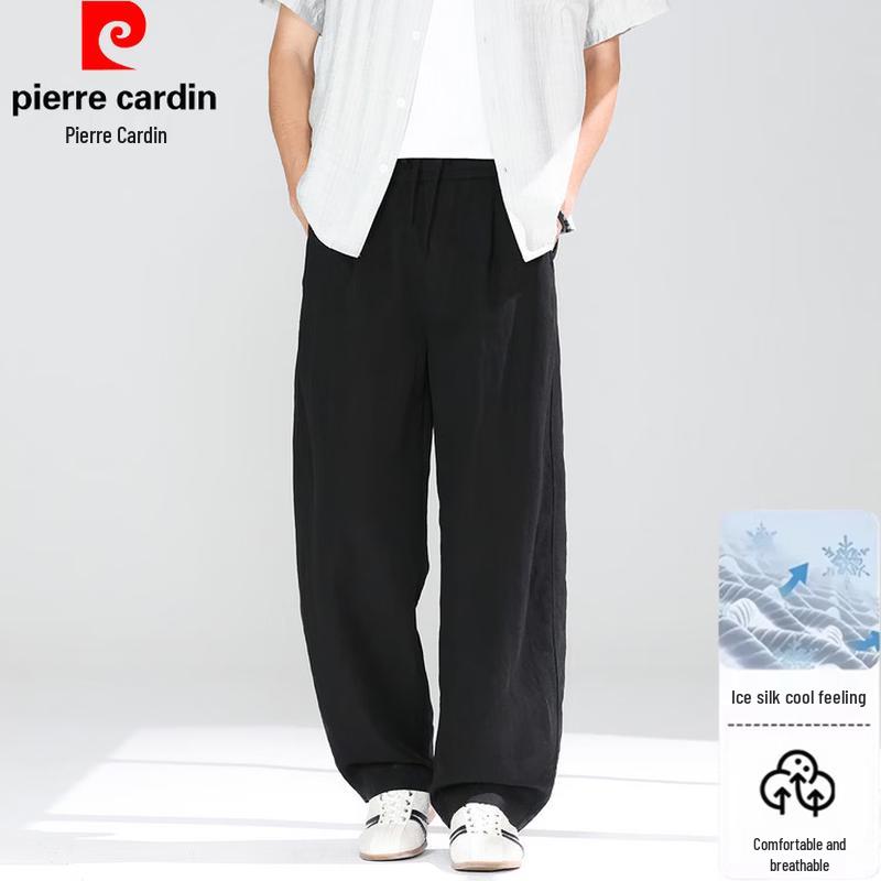 Pierre Cardin Men s Spring/Summer Linen Blend Straight Leg Casual Pants M
