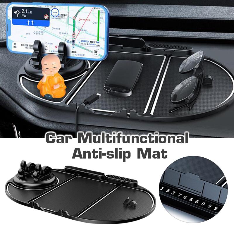 Multi-Functional Car Black Anti Slip Mat Auto Phone Holder Sticky Anti Slide Dash Silicone Mount  Men Luxury Car Accessories