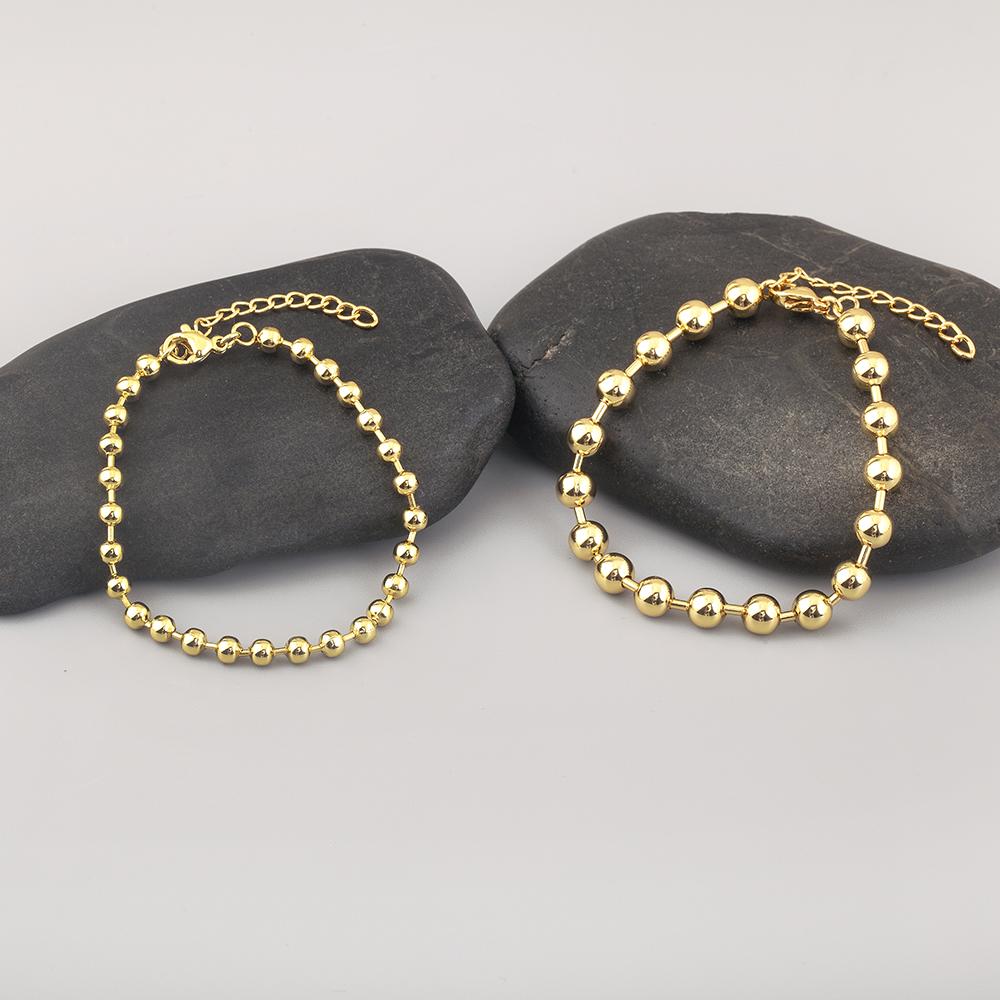 Nidin Hot Sale Original Design Round Beads Charm Bracelets Adjustable 4 Sizes For Women Fashion Versatile Jewelry Accessories