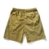 Men's Quick Dry Nylon Athletic Shorts – Contrast Side Panel Elastic Waist Sports Shorts for Outdoor & Streetwear