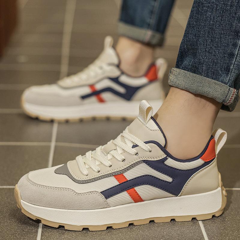 

Мужская обувь на платформе 2025 новая весна и осень плотная сетка дышащая увеличение обувь Форреста Гампа мягкая подошва спортивная обувь модная трендовая обувь мужчины 44