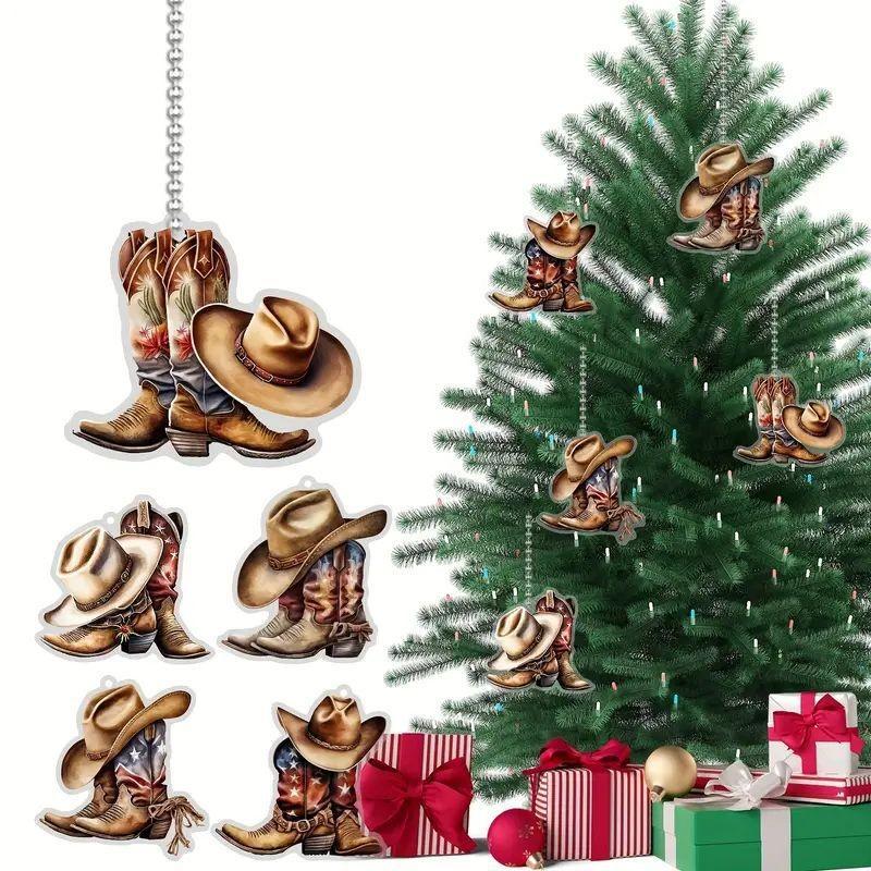 Dachshund Cute Holiday Decor Car Pendant Acrylic Decoration For Joyful Celebrations