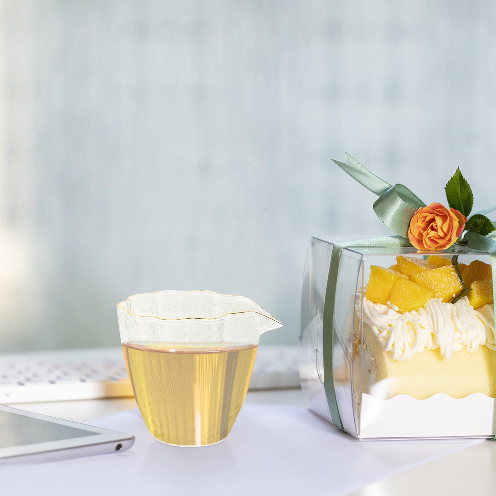 Clear Glass Tea Divider Cup Stylish Handcrafted Look Tea Brewing Glass Cup Suitable for Office Home Decorative Use other