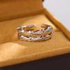 New Fashion Double-layer Small Fish 925 Sterling Silver Simple And Creative Temperament Exquisite Opening Rings  R389