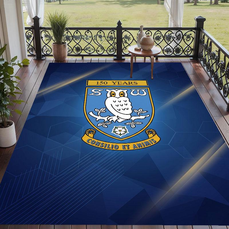 Soft Floor Carpet Sheffield Wednesday Pattern Area Rug Decorative Mat For Home Room Decoration