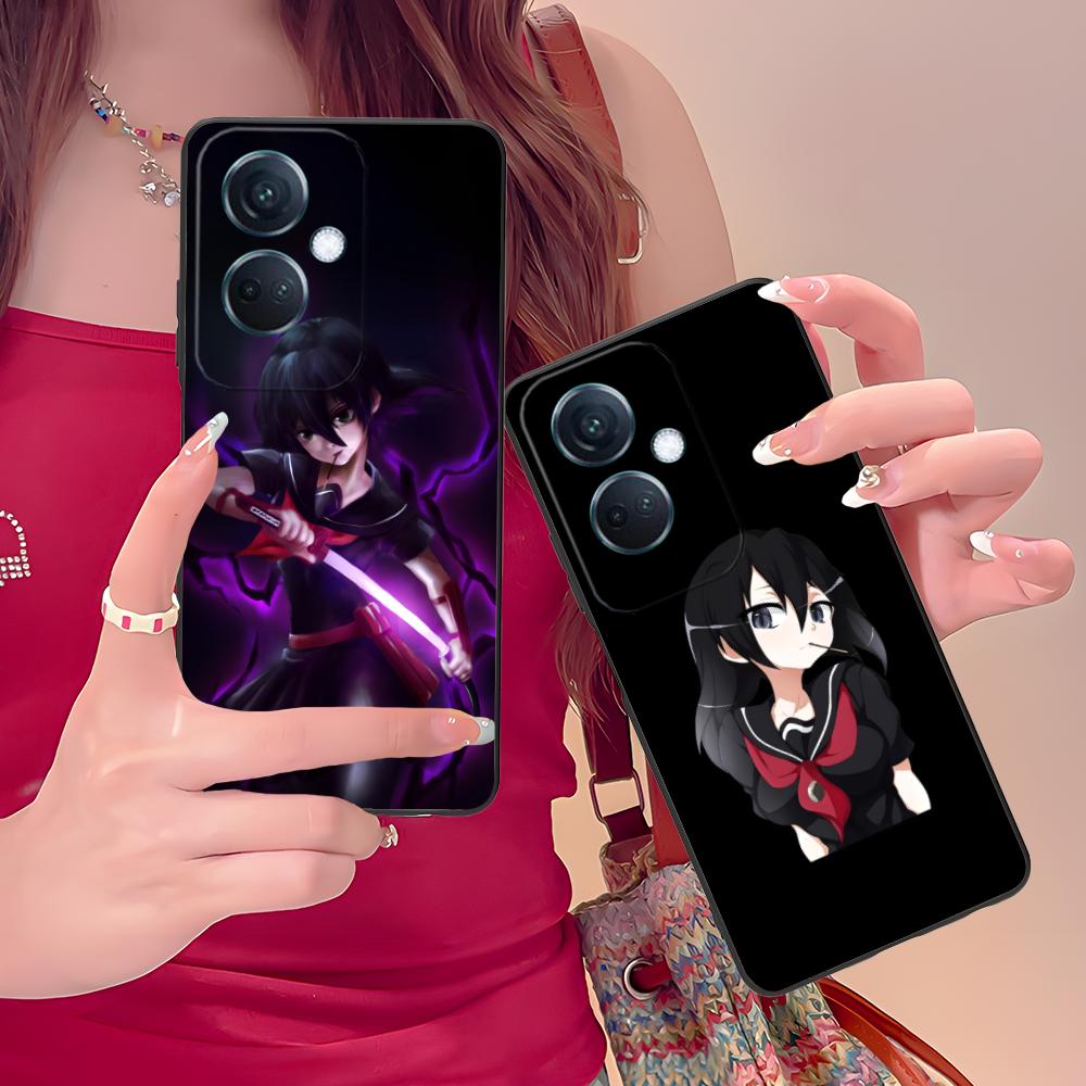 Akame Kurome Matte TPU Mobile Phone Case for OPPO Reno 14 13 12 11 10 9 8 7 6 5 F T Pro 5G Colorful Printing Cover