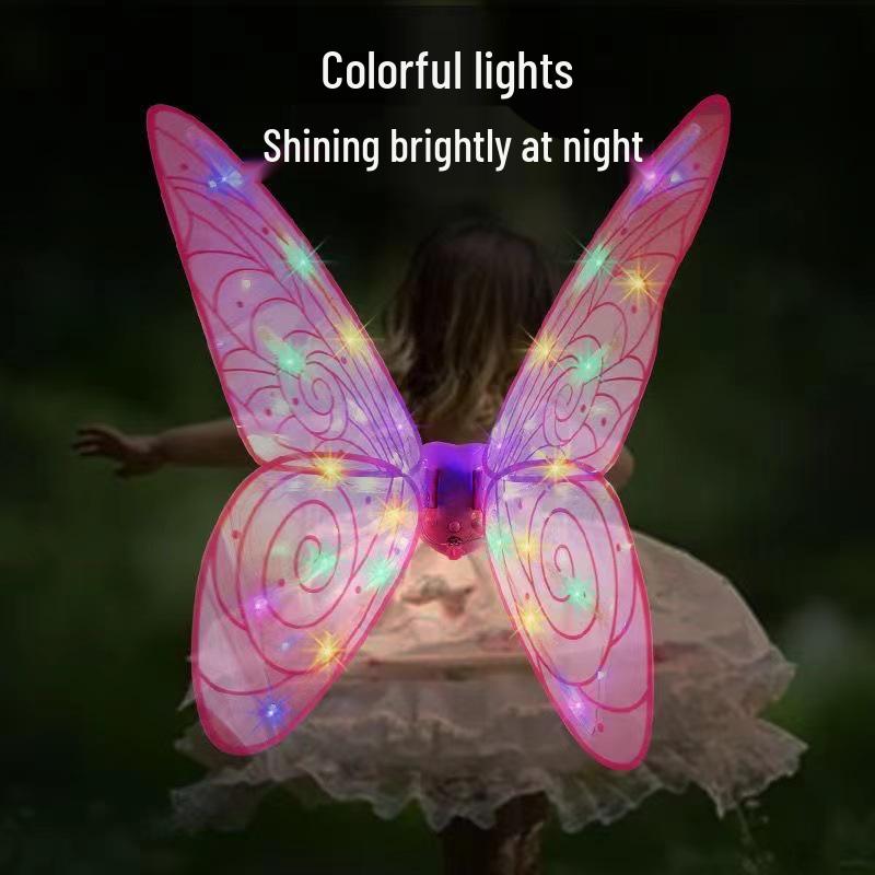 Kids' Colorful Luminous Butterfly Angel Wings - Free Shipping, Perfect Night Market Gift