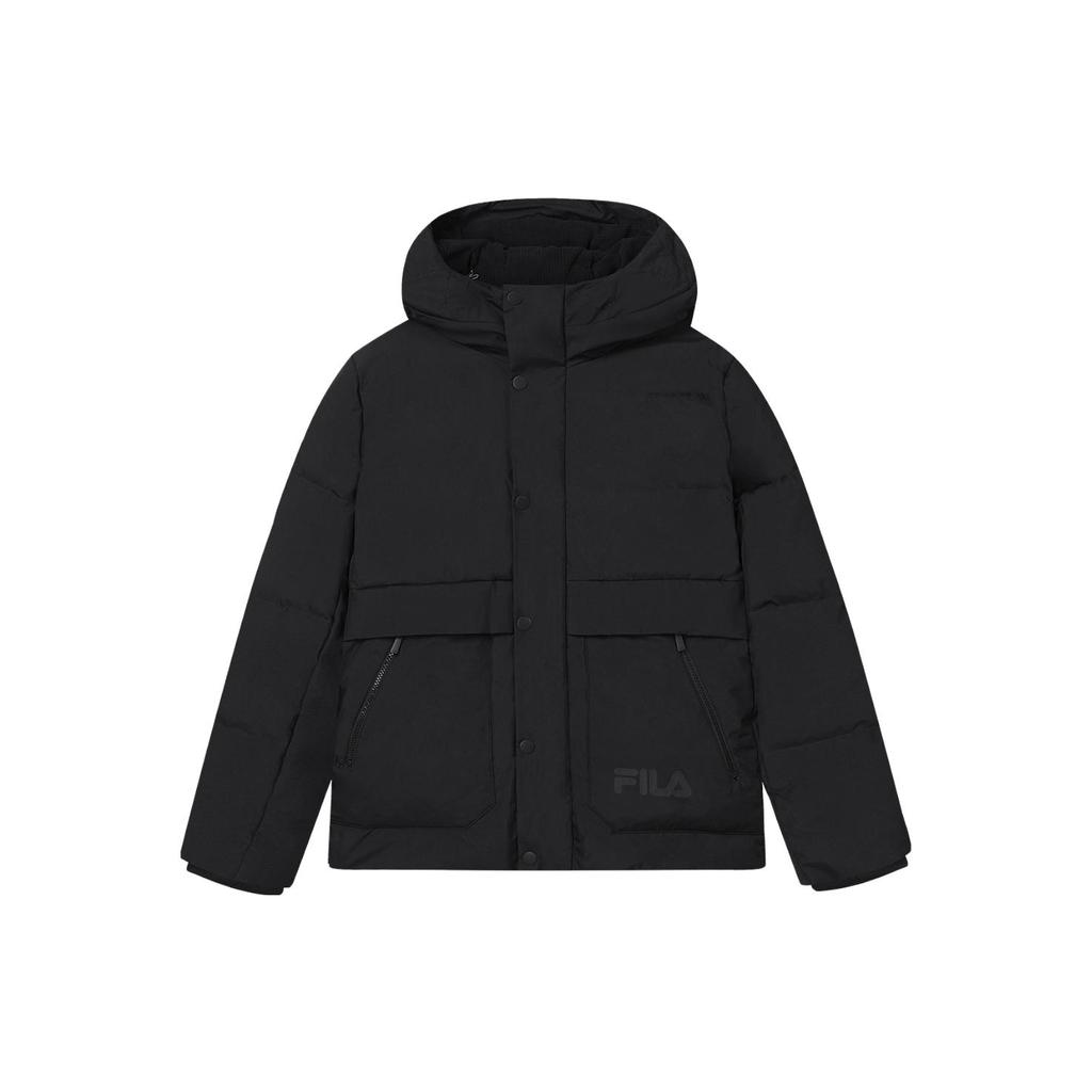 New FILA Down Jacket Men's Jet Black F11M348906F-BK