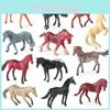 Miniature Horse Hanoverian Wild Animal Model Toy For Kids Play And Learning