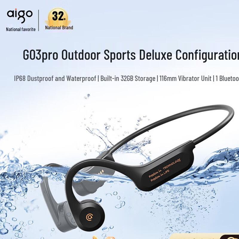 Aigo G03PRO Bone Conduction Sports MP3 Headphones