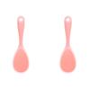 2/4Pcs No-Stick Silicone Rice Spoon Heat Resistant Silicone Rice Paddle Food Rice Shovel Cooking Supplies Soft Rice Server Tools