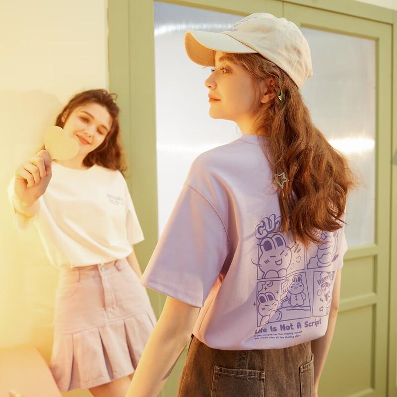 TonLion Printed Loose Fit Short Sleeve T-Shirt L