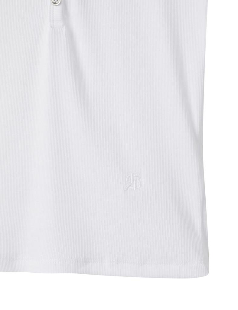 BUCKAROO Women'S Slim Fit Half-Open Long Sleeve T-Shirt White