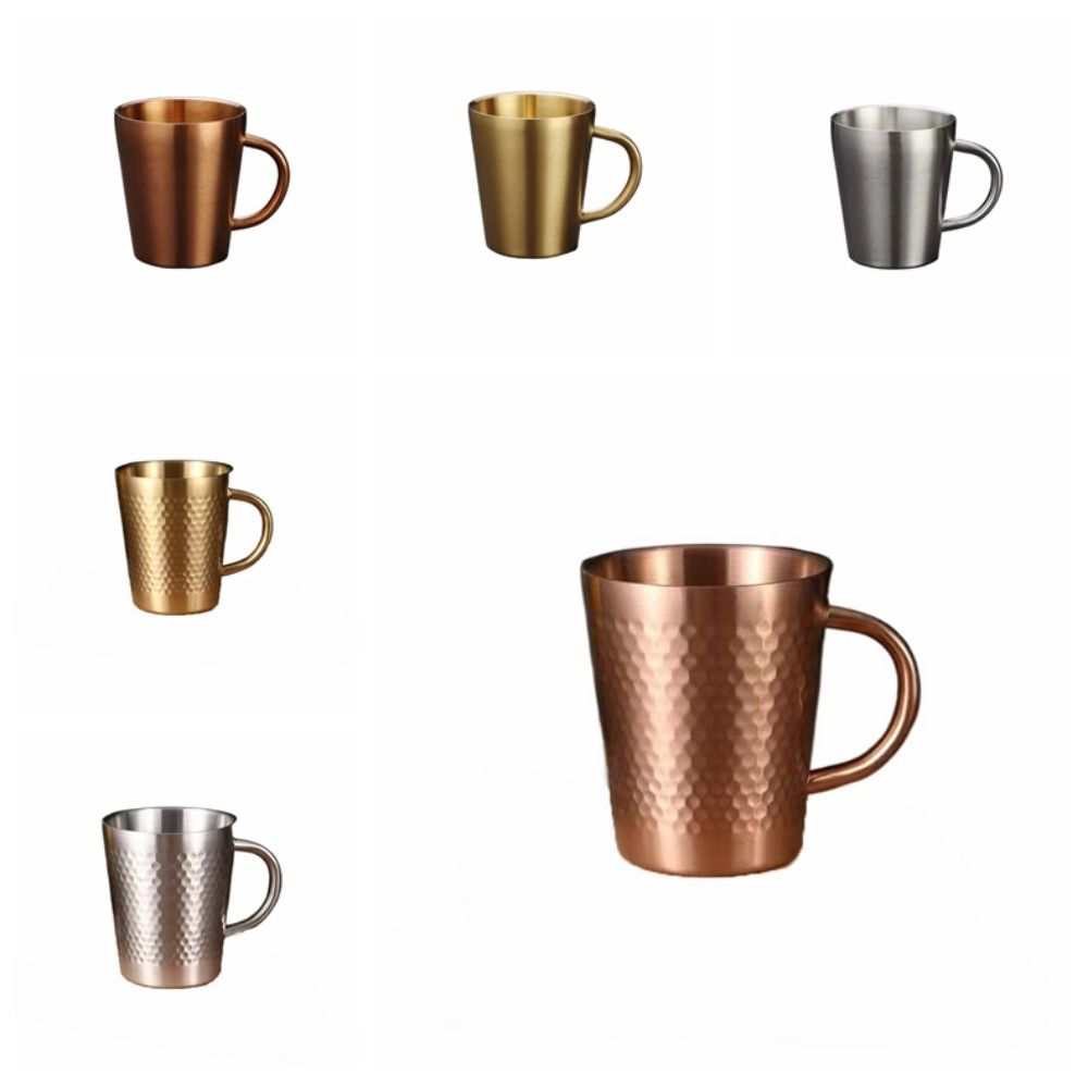 Doppelwandige Edelstahl-Trinktasse Tragbare Thermoskanne Edelstahl-Kaffeebecher für Zuhause