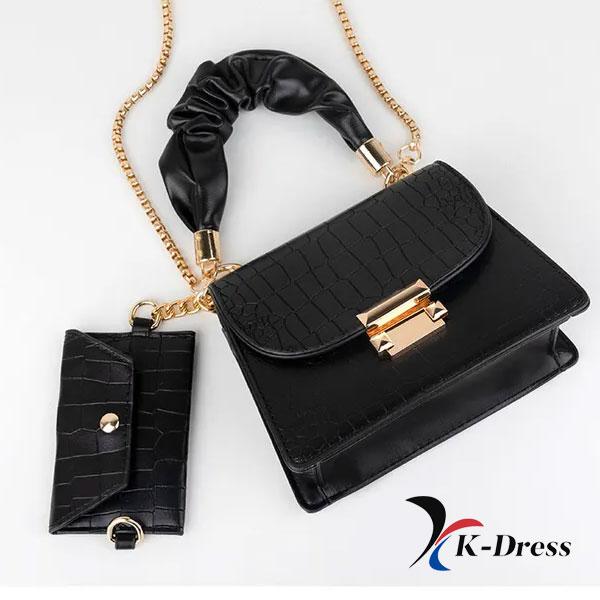 2 Combo Shirring Strap Mini Square Tote Bag (2 Colors)