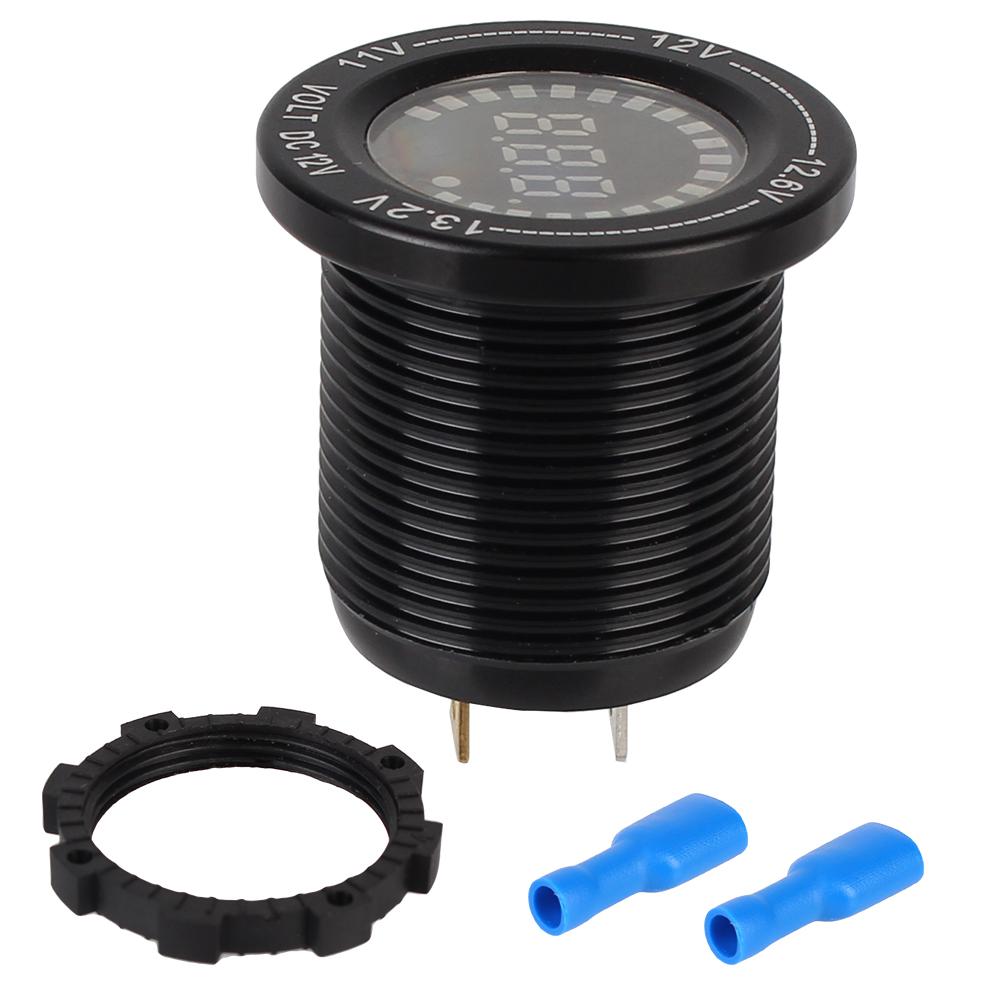 Colorful Screen LED Aluminum Alloy Auto Parts Digital Display Voltmeter