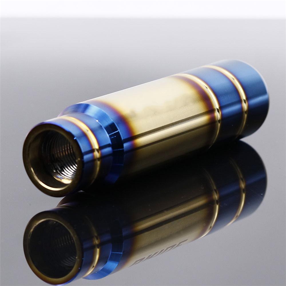 Aluminum Burnt Blue 13CM Car Gear Shift Knob Shifter Lever With 3Pcs Adapters