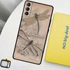 Libellenmuster Handyhülle Für Samsung Galaxy S25 Ultra S20 S21 S22 S23 Plus S24 Ultra S9 S10 S25 FE Cover