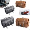 Motorcycle Tail Bag Storage with Handle Side Pockets Motorbike Sturdy Vintage Zipper Easy