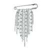 1PC Broche de Pin con Cadena Metálica Exagerada y Cadena de Borlas de Moda Para Mujer Nuevo Accesorio de Joyería con Pin Fijo para Traje Camisa
