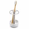 Hollow Out Design Toothbrush Holder Stainless Steel Cosmetic Brush Storage Rack  Bathroom