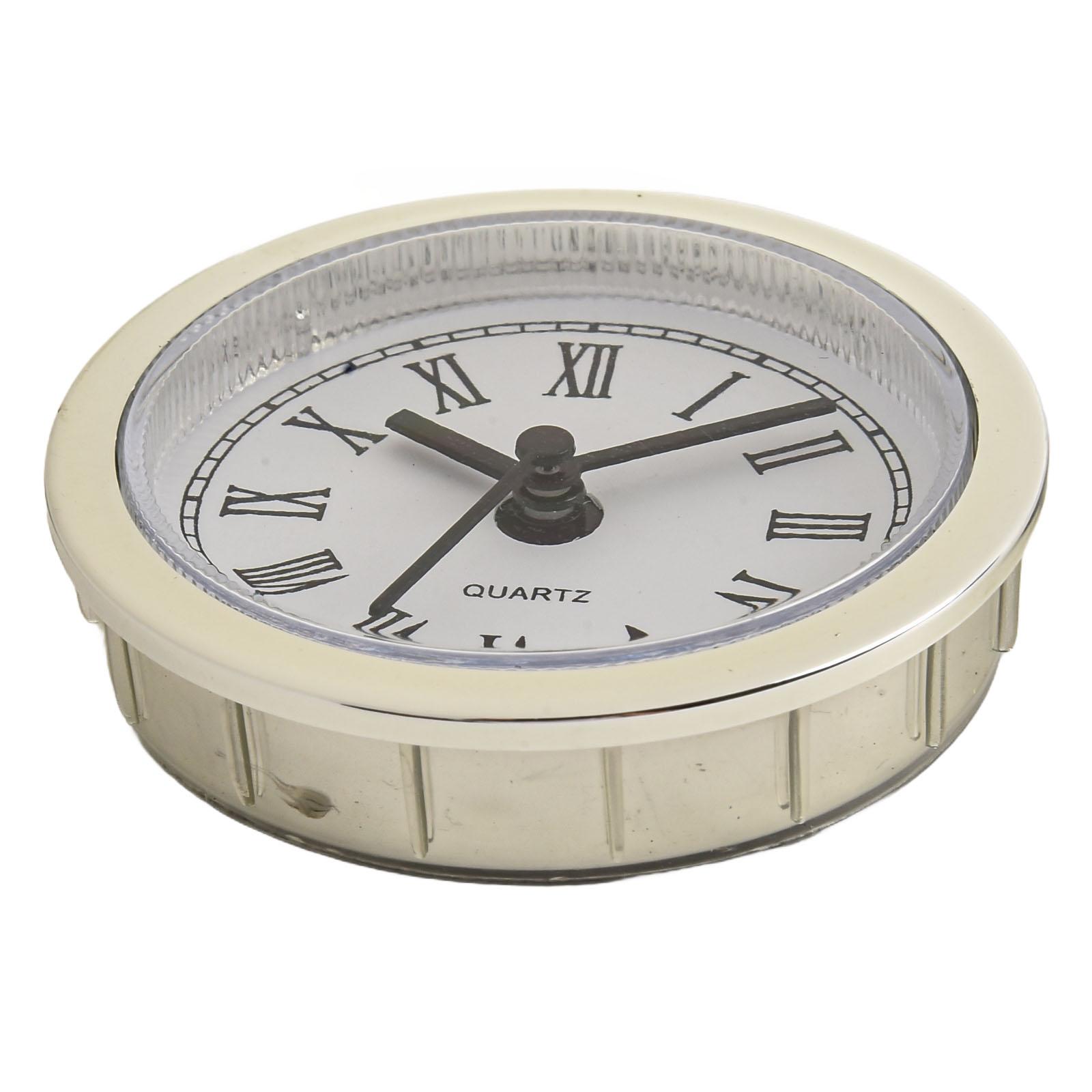 

DIY Clock Projects Clock Movement Replacement Gold Border High-Quality Movement Plastic And Metal Transparent Lens