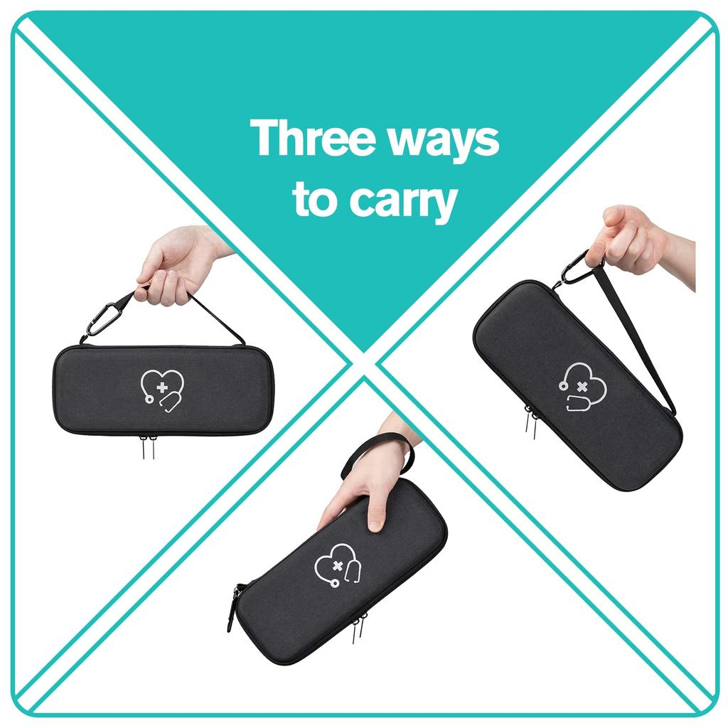 ProCase Stethoskop Aufbewahrung Stoßfest Hartes EVA Trageetui mit Netztasche für Kleine Kompatibel mit Littmann Cardiology Classic Classic und