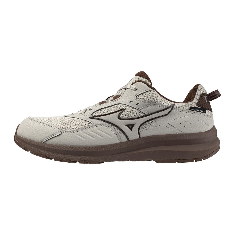 Mizuno Wave Freeride WP SW Walking 4E Shoes, Waterproof, Lightweight, Wide, Beige, 25.0 cm,
