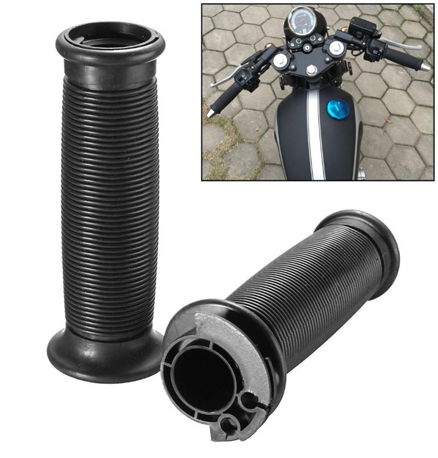 New Motorcycle 7/8" Silicone Handlebar Hand Grips For Cafe Racer Bobber Clubman Custom