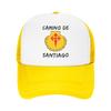 Buen Camino de Santiago Compostela Peregrino Sun Hats FeUnisex Unisex Mesh Trucker Hat Sunscreen Outdoor Gym Baseball Cap Gift