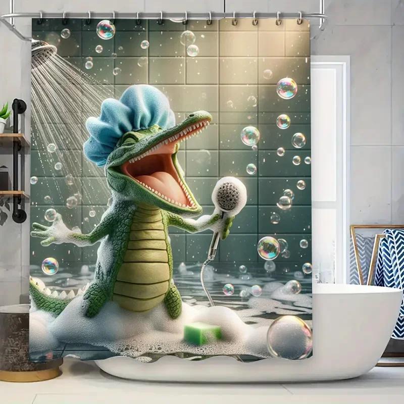

Cute Kids Around The World Art Design Shower Curtain - Premium Quality Waterproof Fabric For Fun & Colorful Bathroom Decor W60H190(CM)-1 Pcs