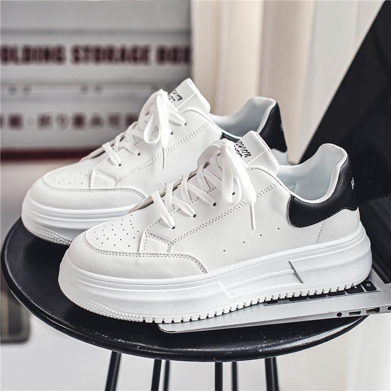 McQueen white shoes men's summer breathable trend versatile pure white board shoes youth leisure sports men's shoes summer