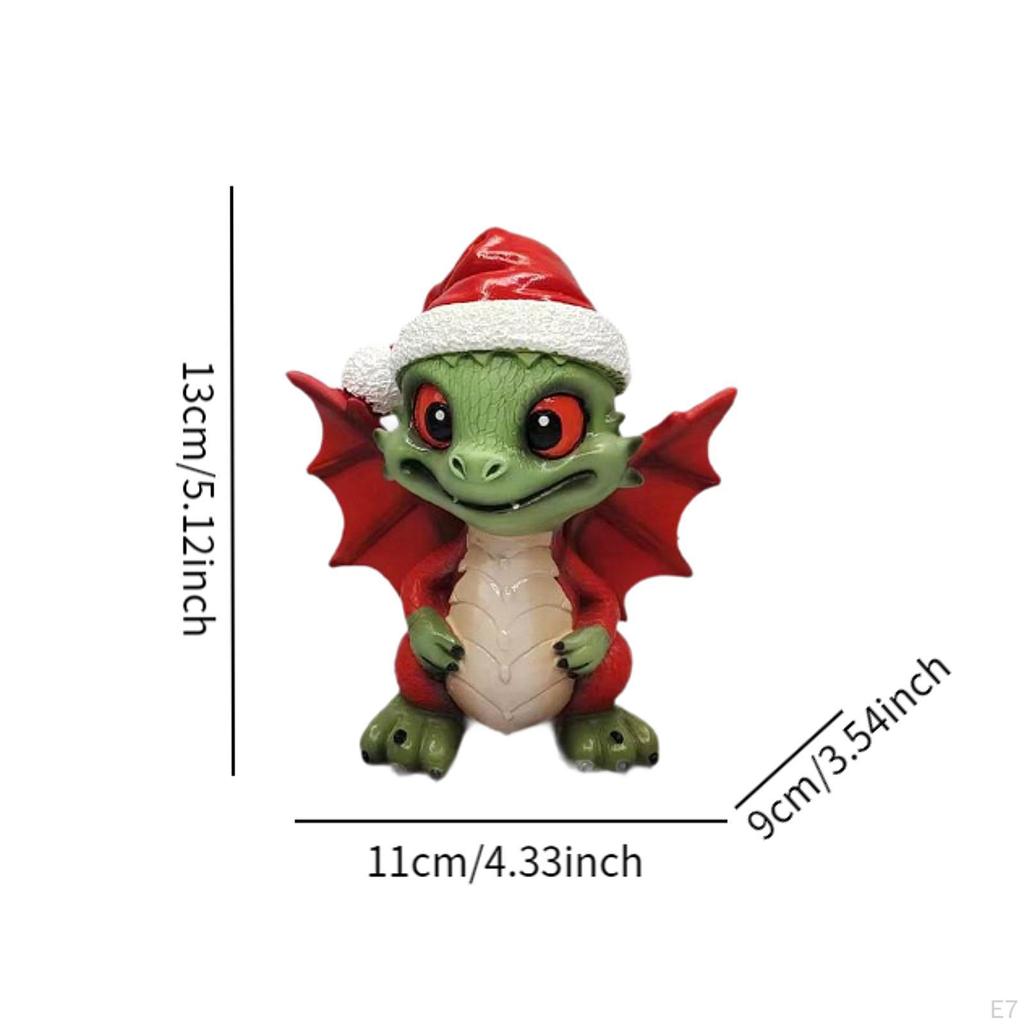 Christmas Mini Figurine Dragon Decor Creative Decoration Party Favors Fillers Table Crafts