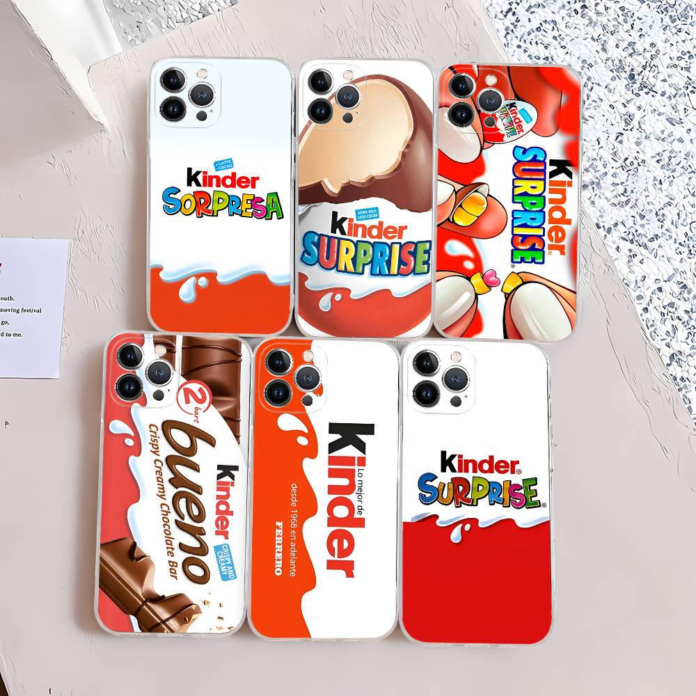 Trolly Egg KINDER JOY Surprise Phone Case For IPhone 17 16 15 14 13 12 11 Pro XS Max Plus Soft Silicone Cover