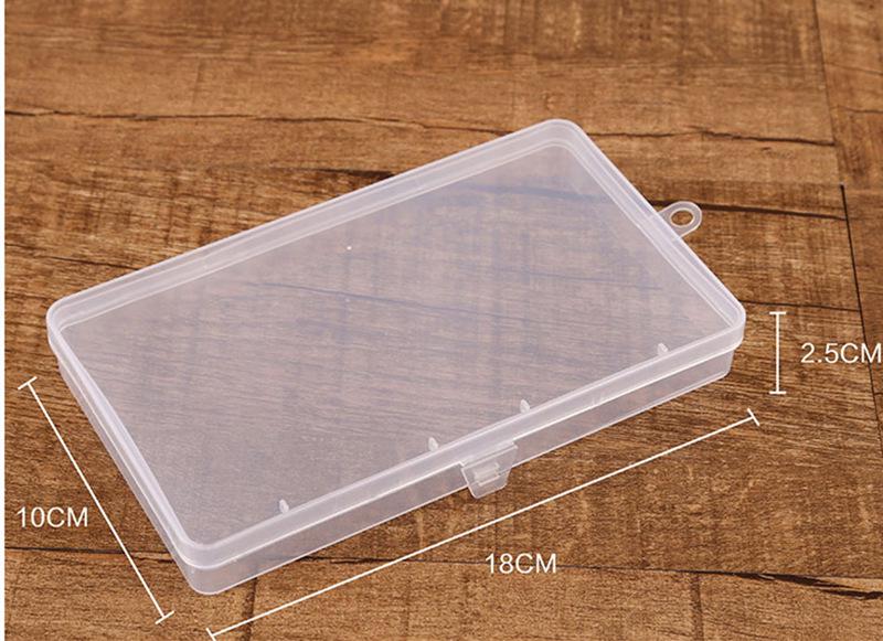 24-Grid Transparent Plastic Jewelry and Earring Storage Box for Accessories and Beading