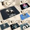 Beautiful Cute P-Panda Floor Mat Absorbent Floor Mat Non-Slip Entrance Rug for Bathrooms Restrooms and Toilets