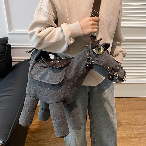 New Special-shaped Bag 2025 Spring New Limited Pony Shoulder Messenger Bag Personalized Fashion Cartoon Donkey Bag