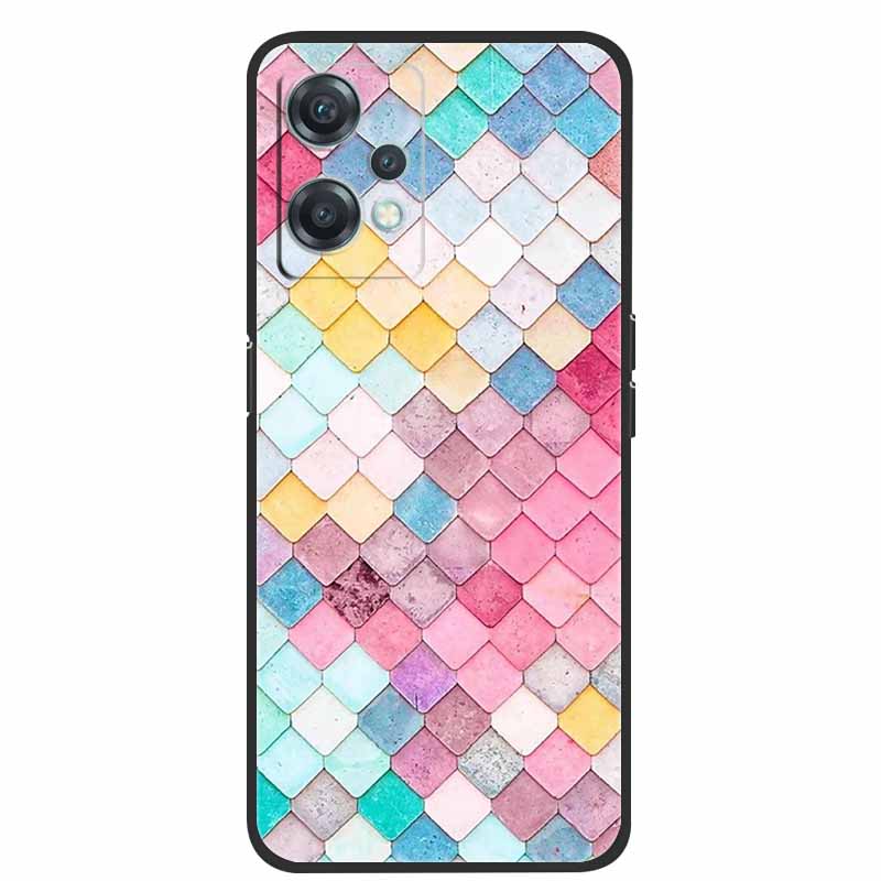 For OnePlus Nord CE 2 Lite 5G Cases Black Silicone Luxury Bumper TPU Case Cover Capa For OnePlus Nord CE 2 5G Shockproof Cases