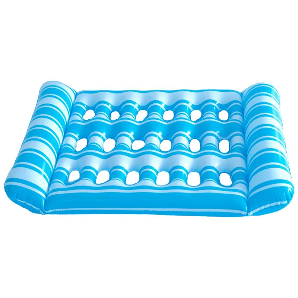 Inflatable Floating Bed Portable Inflatable Water Sleeping Bed Foldable Swimming Pool Air Mattress for Swimming Pool Party