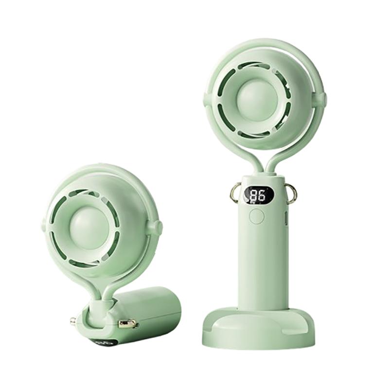 

Ручной вентилятор My Melody Pochacco Kuromi Macaron Bead Подвесная веревка Портативный складной мини-USB-зарядка подарок зелёный